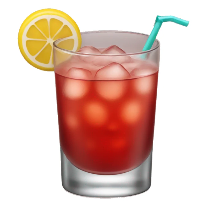 Lazy red cheeks cocktail sticker