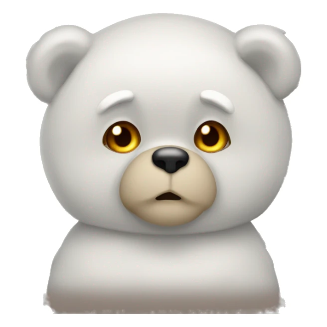 Ours avec doudoune  sticker