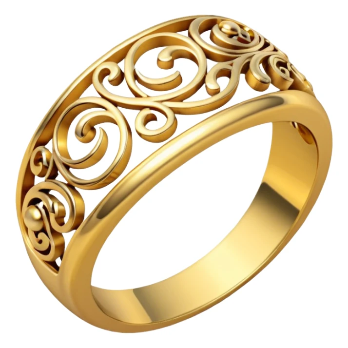 Same Aesthetic Engagement gold ring emoji sticker