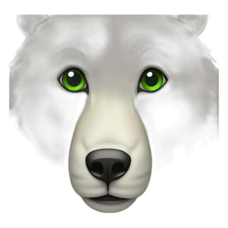 oso con ojo verde sticker