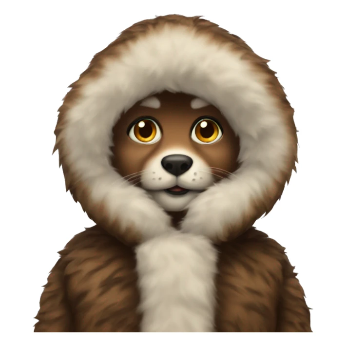 furr coat sticker