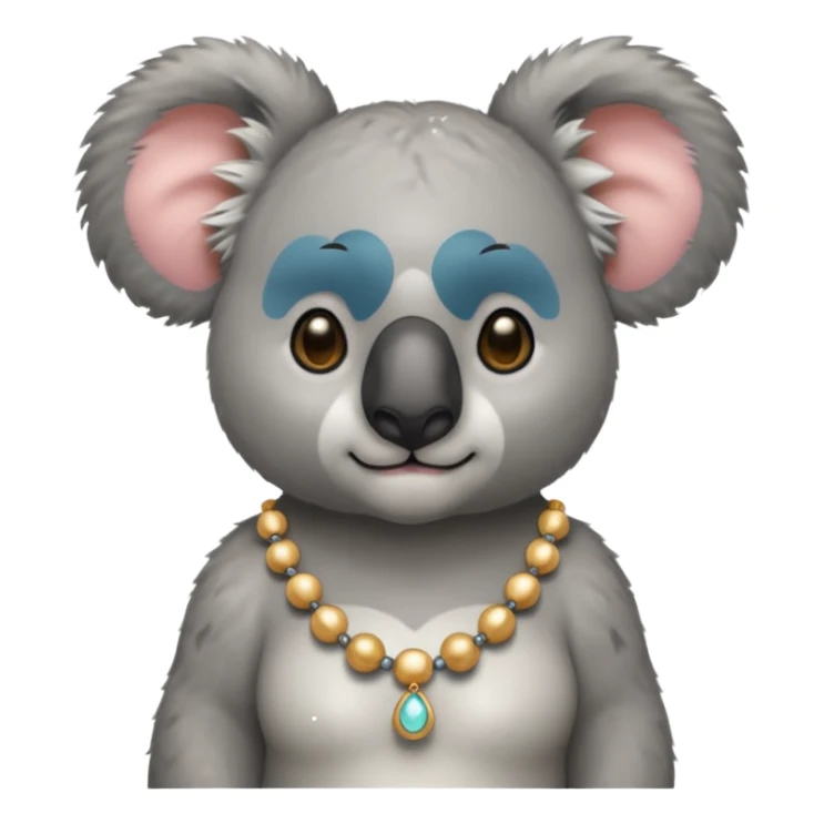 Koala with earrings sticker