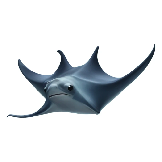 Manta ray sticker