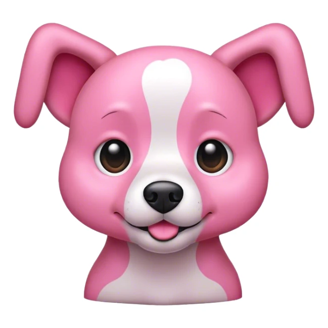 Un perro rosado sticker