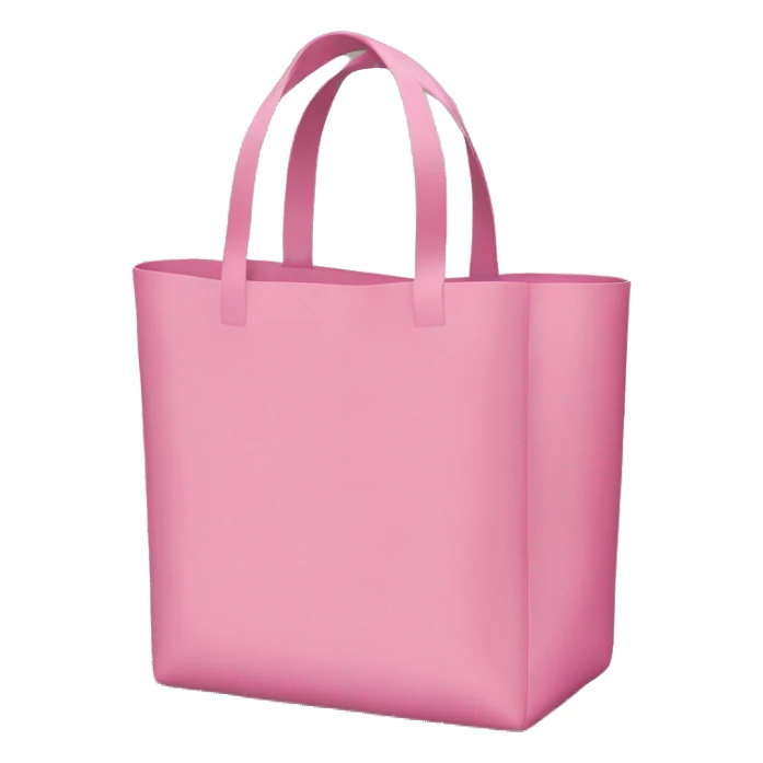 Pink tote bag sticker