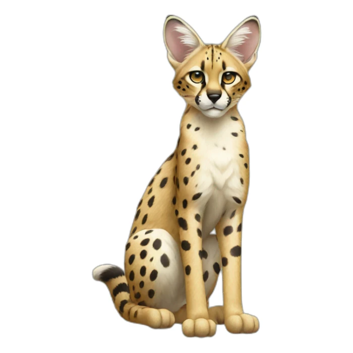 Full body serval sticker