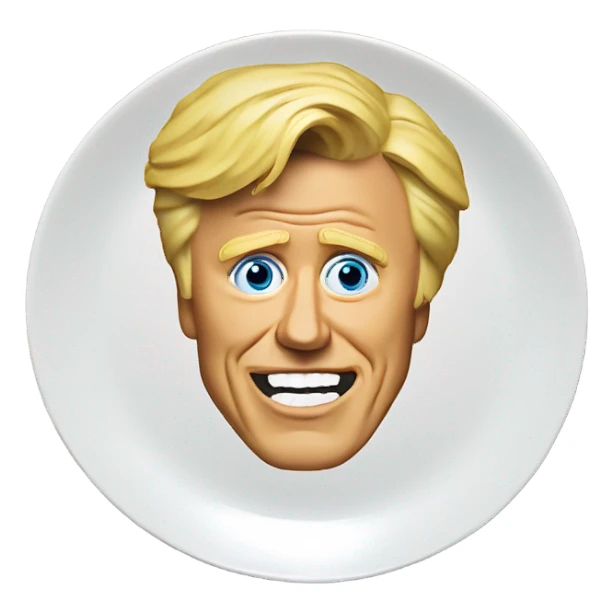 Gary busey pancake plate sticker