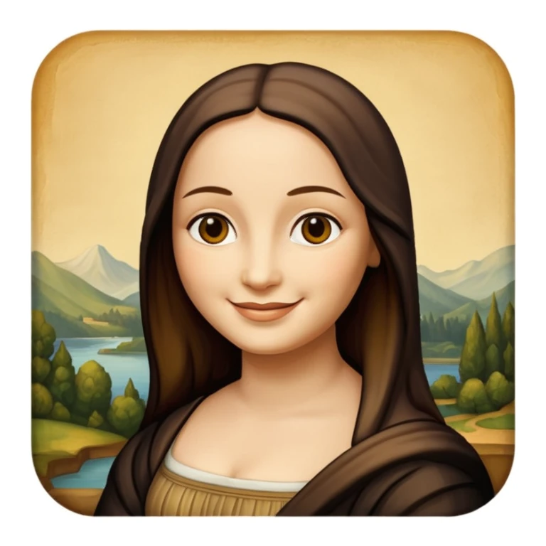 monalisa painting sticker