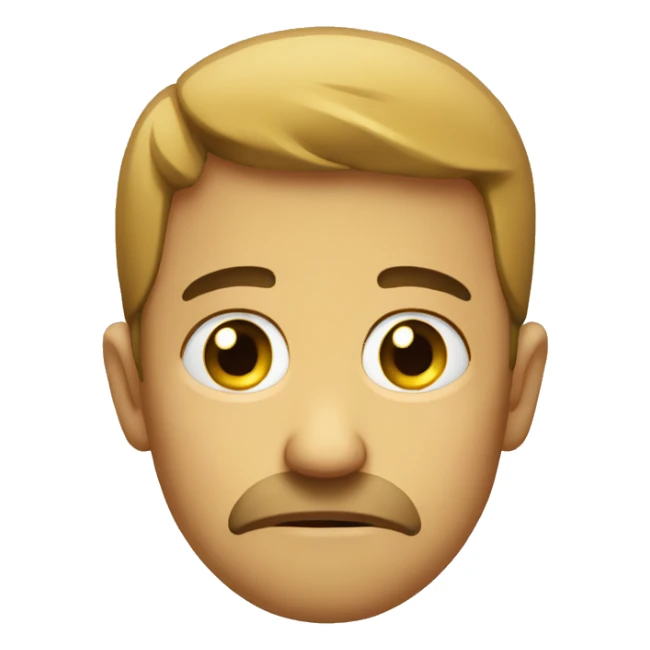 really sad emoji sticker