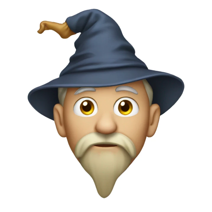 wizard picking his nose sticker