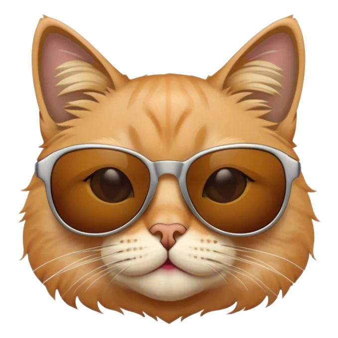 Cat with sunglasses sticker