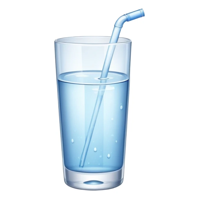 Water in a glass sticker