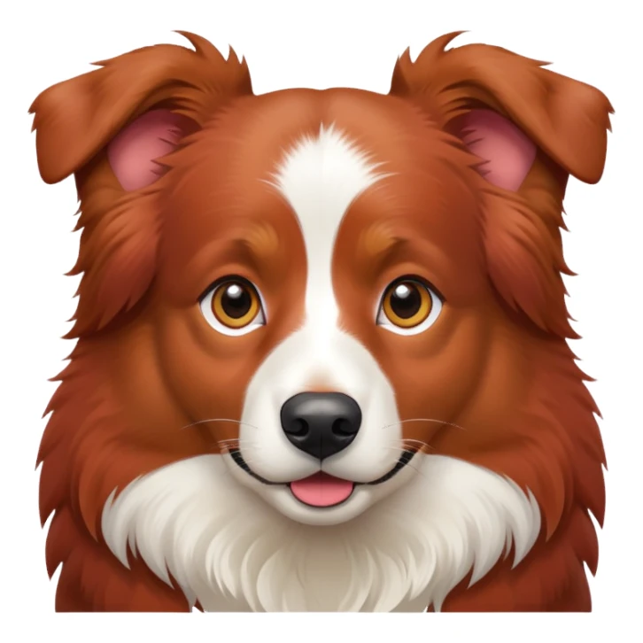 Red Australian shepherd sticker