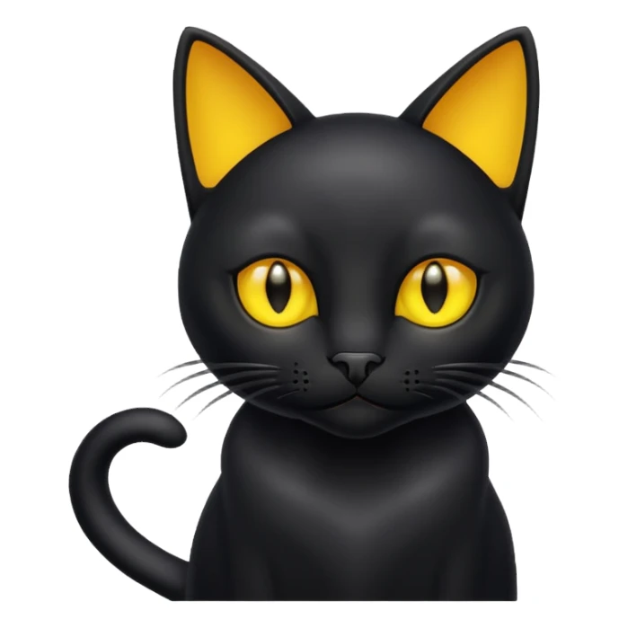 🤨 as a black cat  sticker