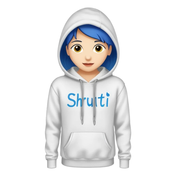 Hoodie with shruti written on it sticker