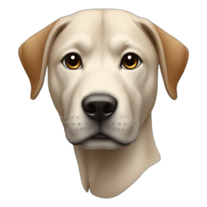 human head on animal body sticker