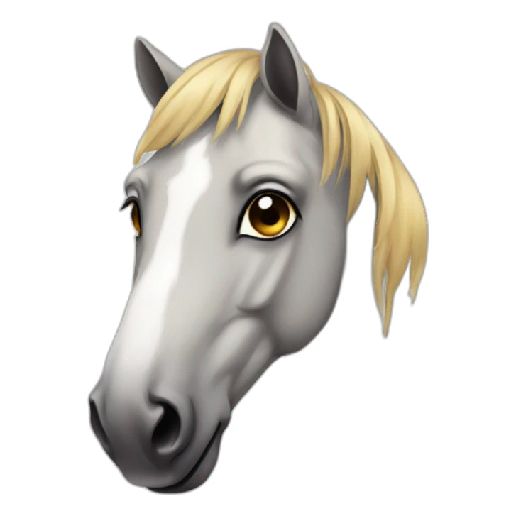 horse with tear sticker