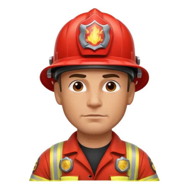 tatooed fireman sticker