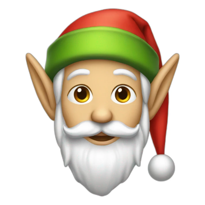 Santa elf sticker