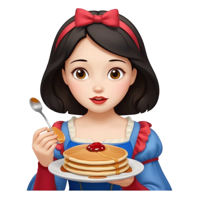 SnowWhite seal eating pancakes sticker