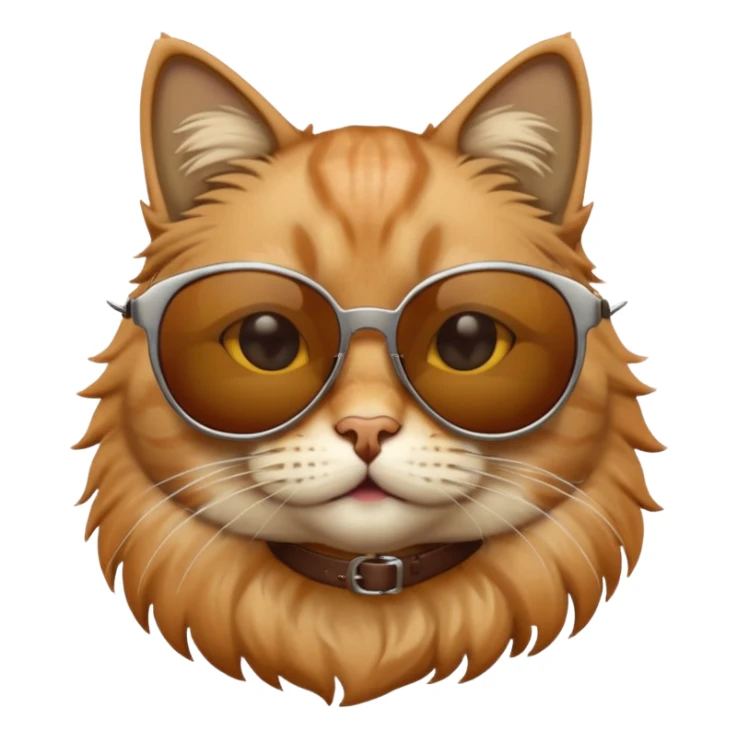 Cat wearing sunglasses sticker