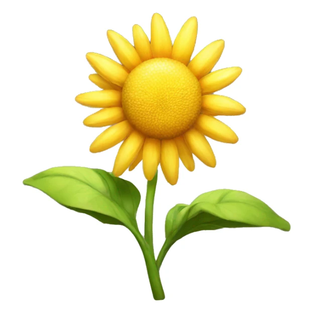 A flower in the sun with thunder sticker