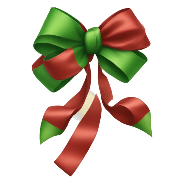 Christmas bow sticker