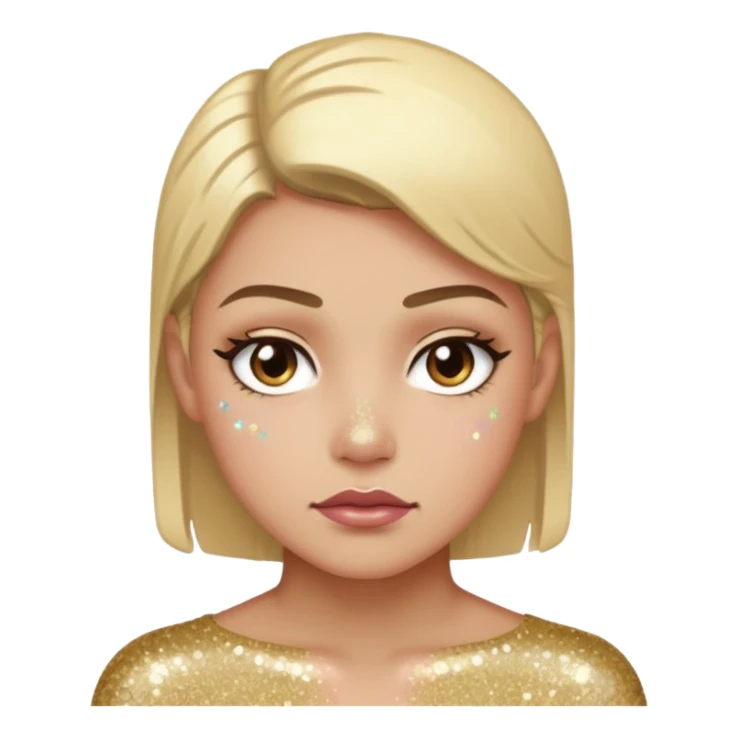 Glitter killer sticker