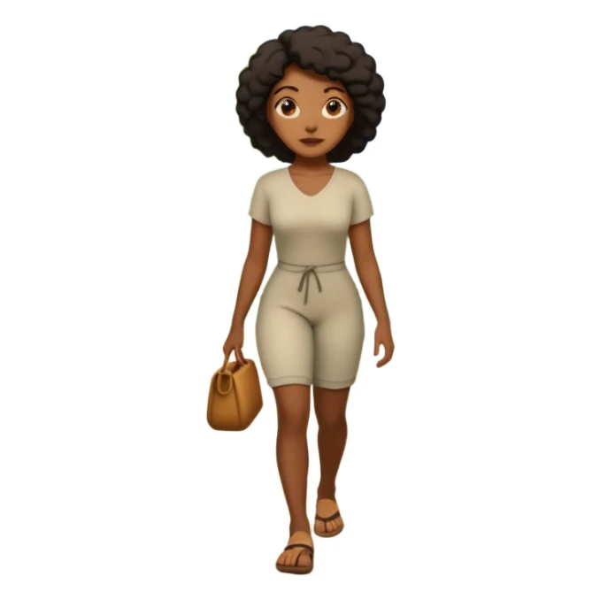Forest Path Walker black woman sticker