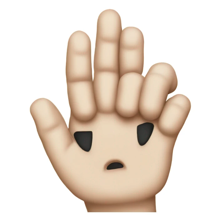 Fingers crossed new year sticker