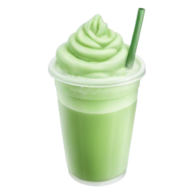 Lavender iced matcha tea latte sticker