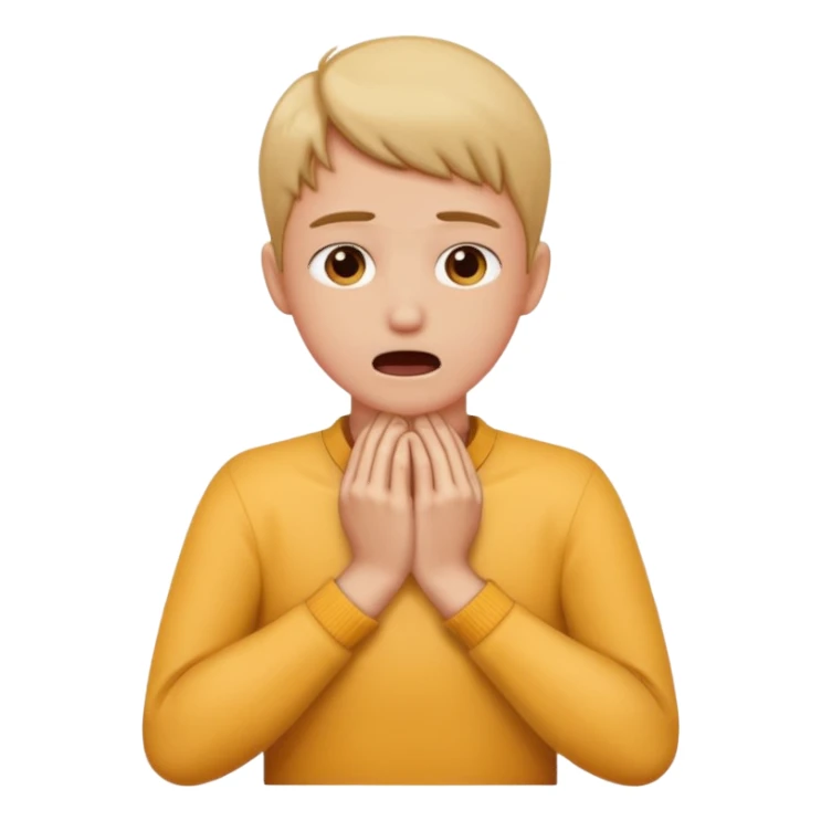 Choking neck with hands emoji sticker