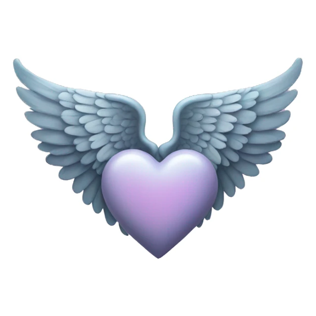 Heart with Angels wings  sticker