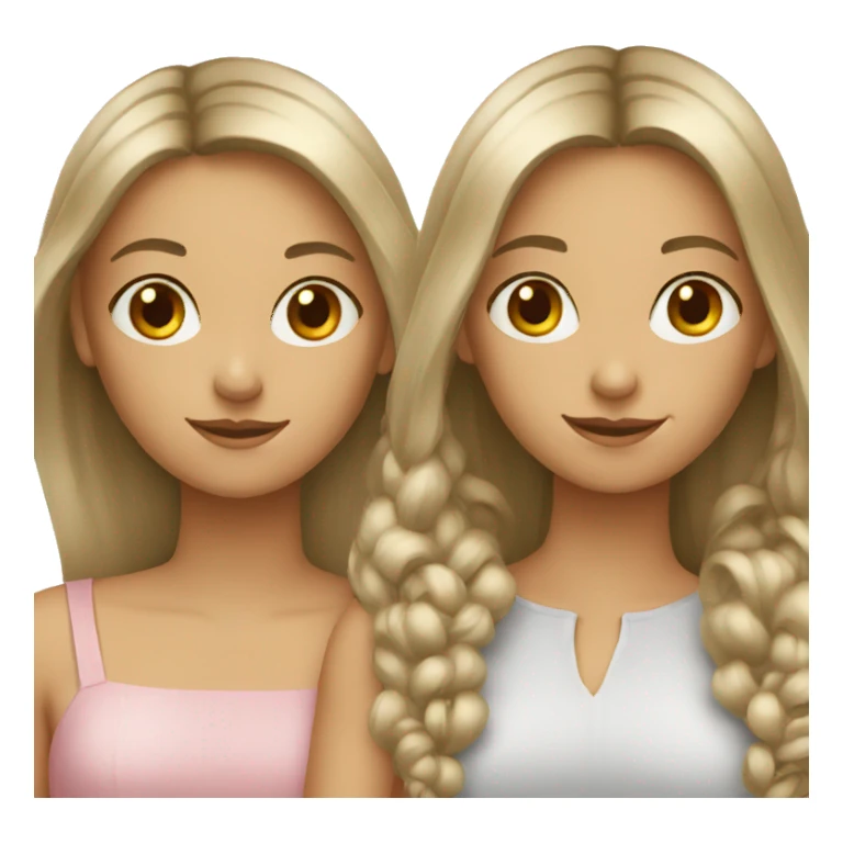 two European girls sticker