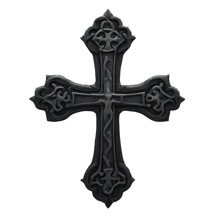 gothic cross  sticker