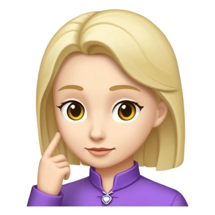 Сверкающий пурпурный жук в стиле ios 18 sticker