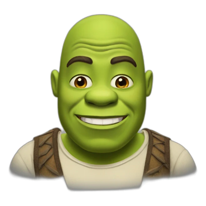 Shrek but black sticker