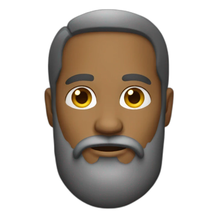 bearded man with golden earrings sticker