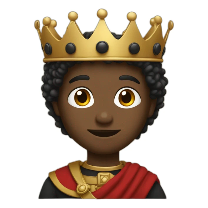 King's son with black sticker