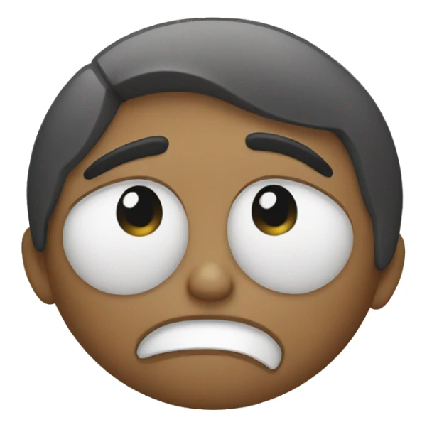 exhausted emoji sticker