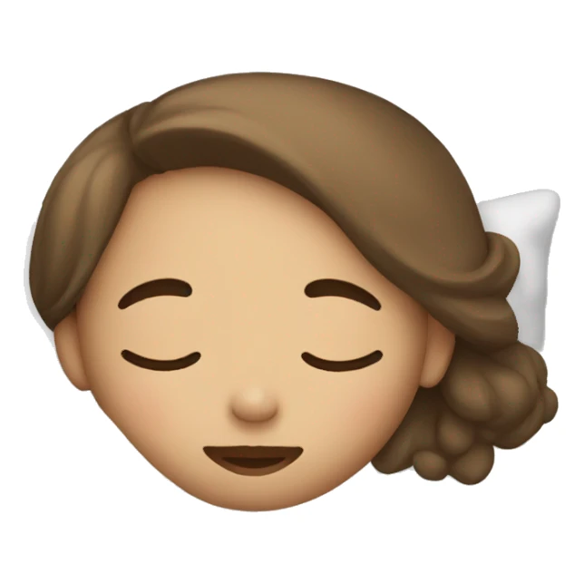 Girl asleep sticker