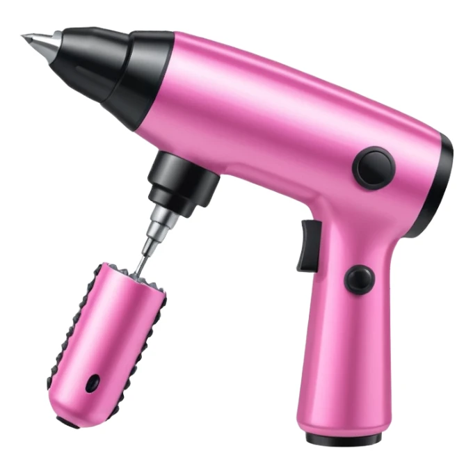 Pink nail drill for manicure sticker