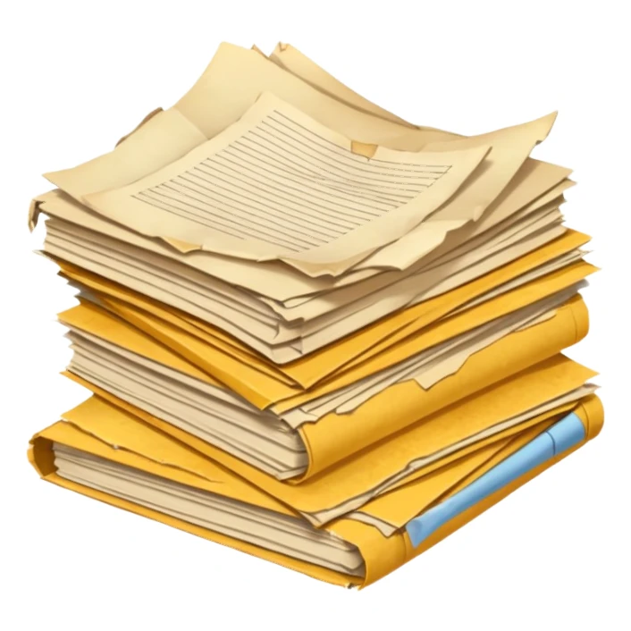 Pile of papers sticker