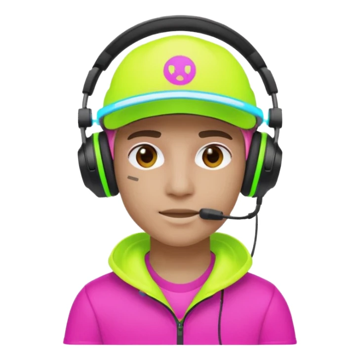 Neon Visor Gamers sticker