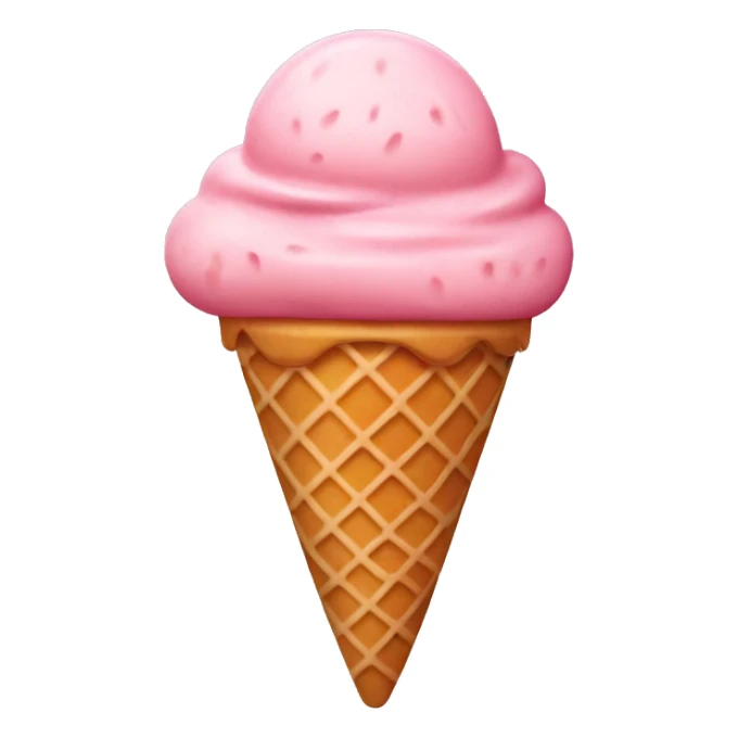 Strawberry ice-cream sticker