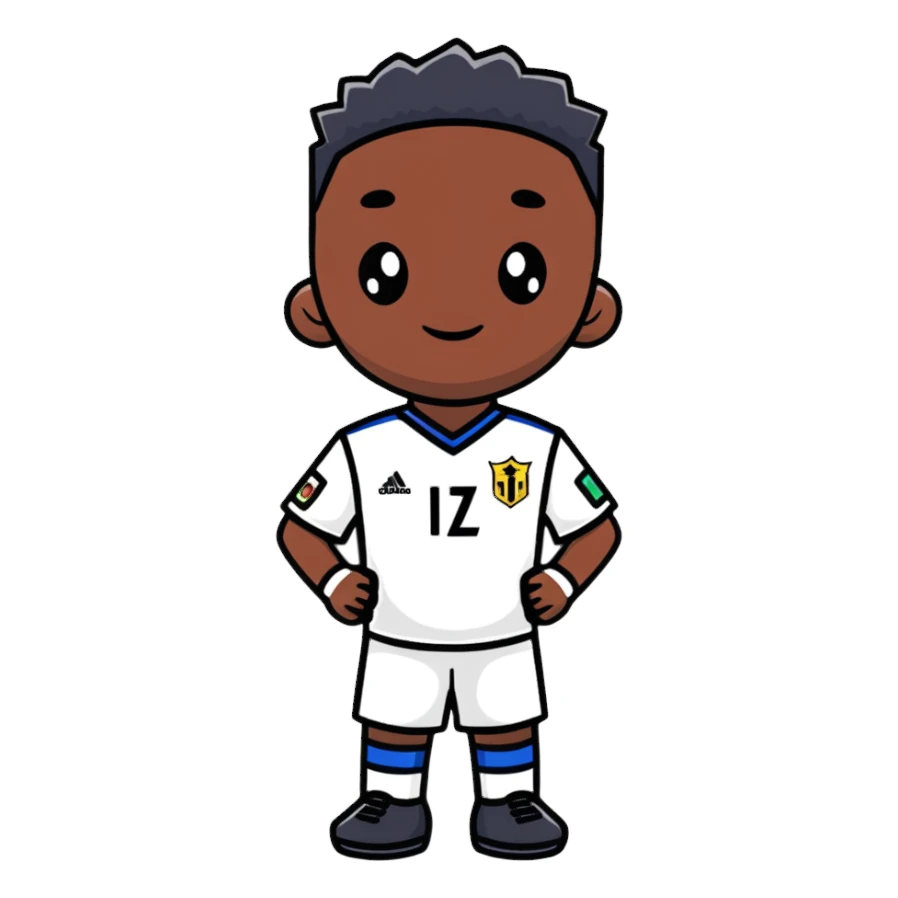 cartoon Vinicius Jr. sticker