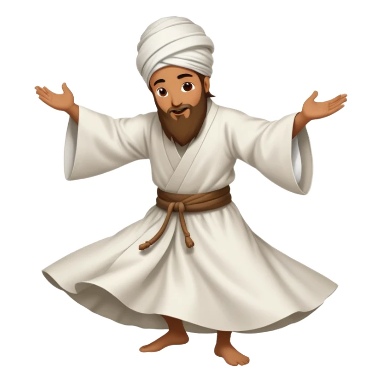 A sufi whirling dervish sticker