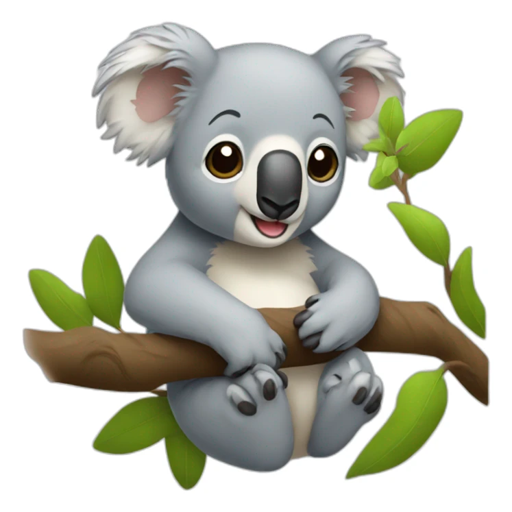 Koala qui nage sticker