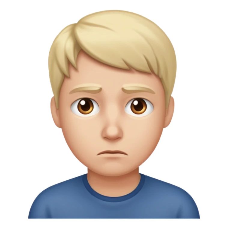 Worried look side eyeing sticker