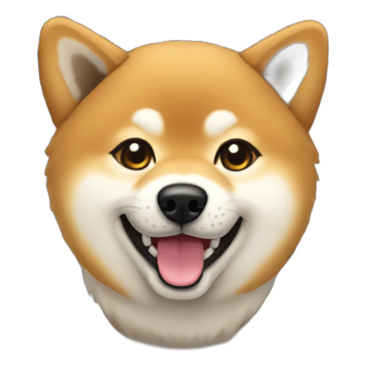 shiba inu playing. keyboard sticker